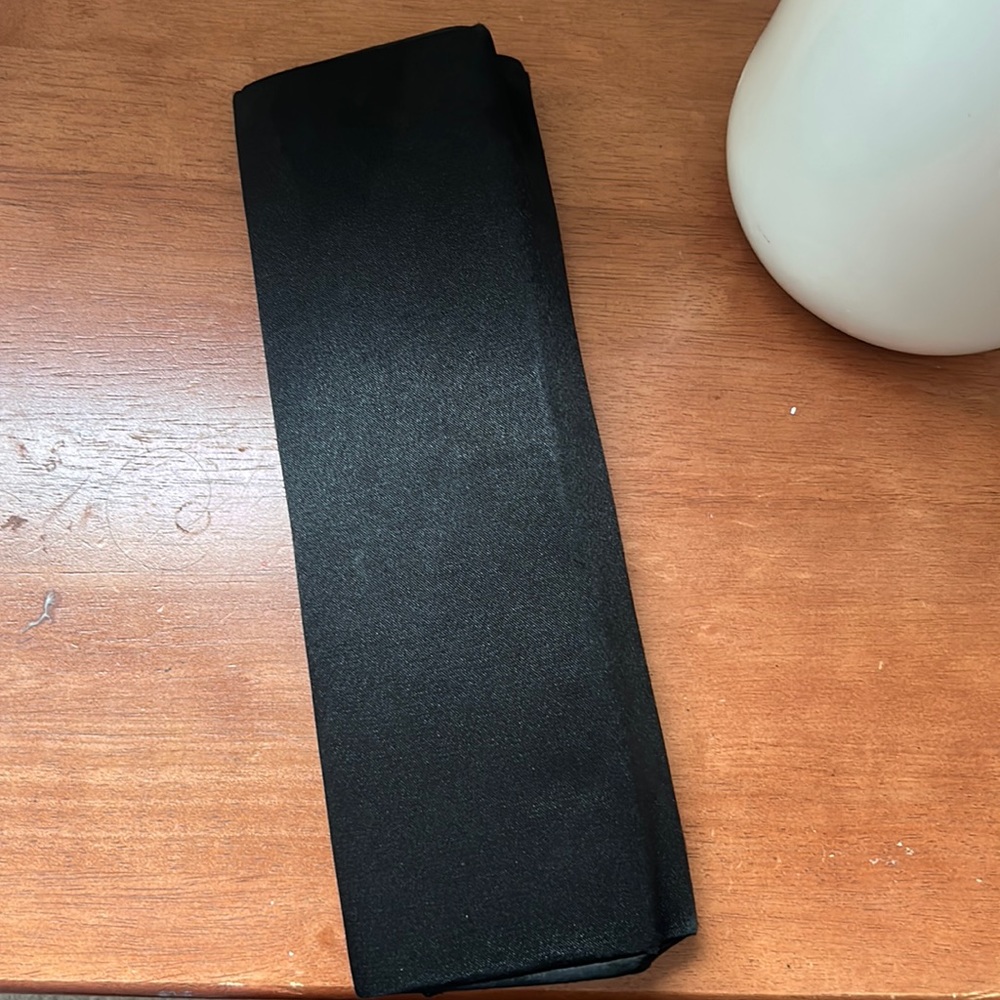 Black clutch bag
